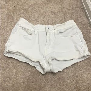 Bullhead white denim shorts